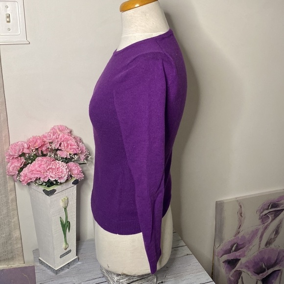 🌷100% Merino Wool🌷 Purple Sweater - Picture 5 of 7